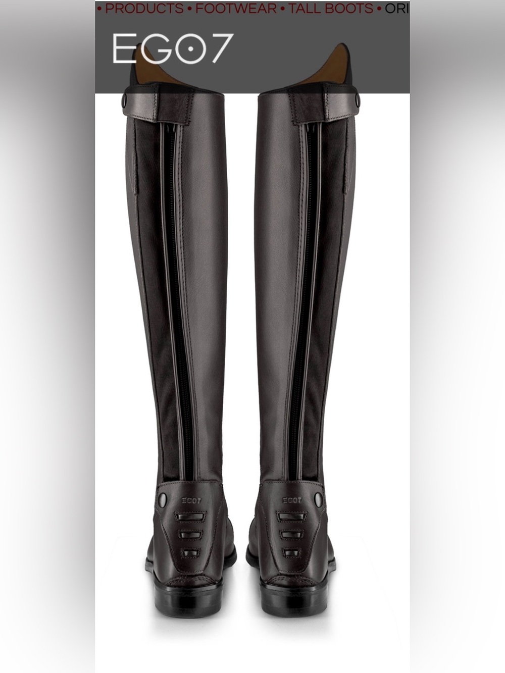 EGO7 Tall Riding Boots in Black